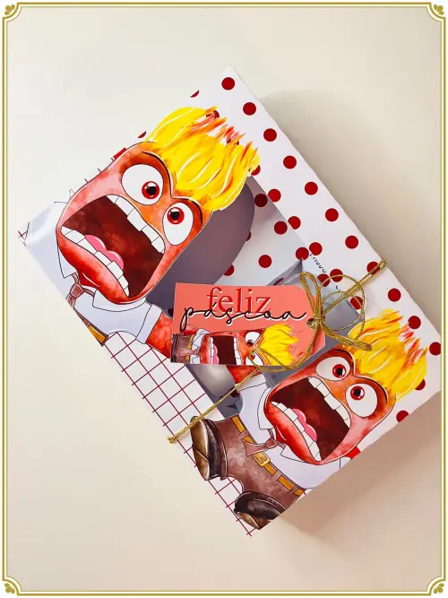 Arquivo de Corte Caixa Mini Confeiteiro Divertidamente Raiva - STUDIO/PDF