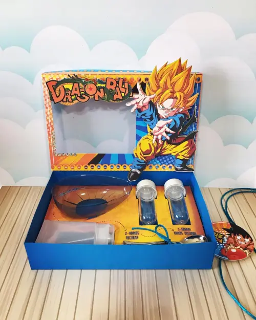 Arquivo de Corte Caixa Mini Confeiteiro Dragon Ball 01 - STUDIO/P
