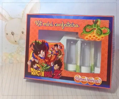 Arquivo de Corte Caixa Mini Confeiteiro Dragon Ball 02 - STUDIO/PDF/JPG