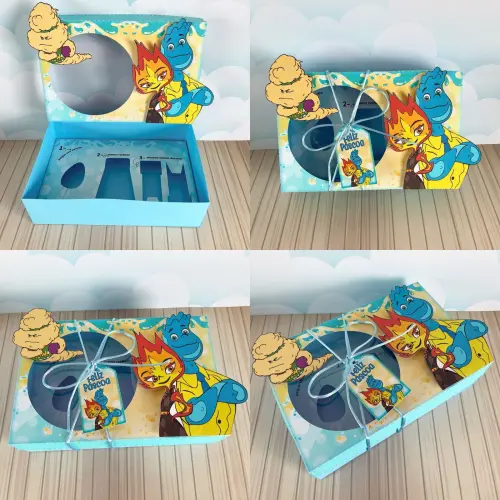 Arquivo de Corte Caixa Mini Confeiteiro Elementos 01 - STUDIO/PDF/PNG