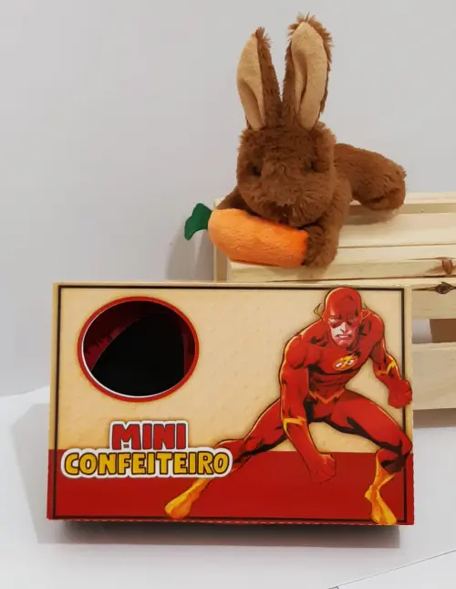 Arquivo de Corte Caixa Mini Confeiteiro Flash 01 - STUDIO/PDF