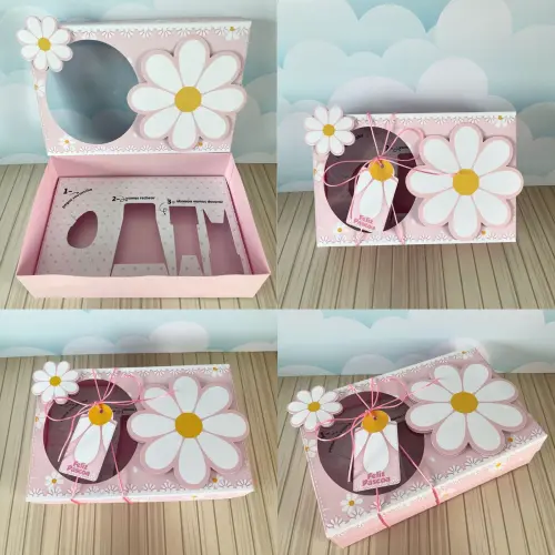 Arquivo de Corte Caixa Mini Confeiteiro Flor 01 - STUDIO/PDF/PNG