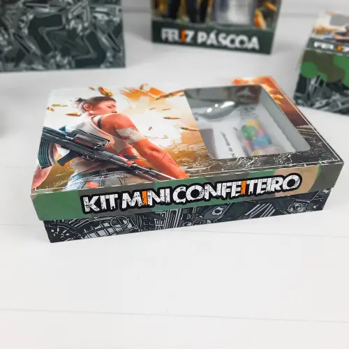 Arquivo de Corte Caixa Mini Confeiteiro FreeFire 05 - STUDIO/PDF