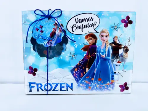 Arquivo de Corte Caixa Mini Confeiteiro Frozen 03 - STUDIO/PDF/PN