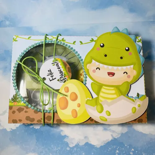 Arquivo de Corte Caixa Mini Confeiteiro Dinossauro 09 - STUDIO/PD