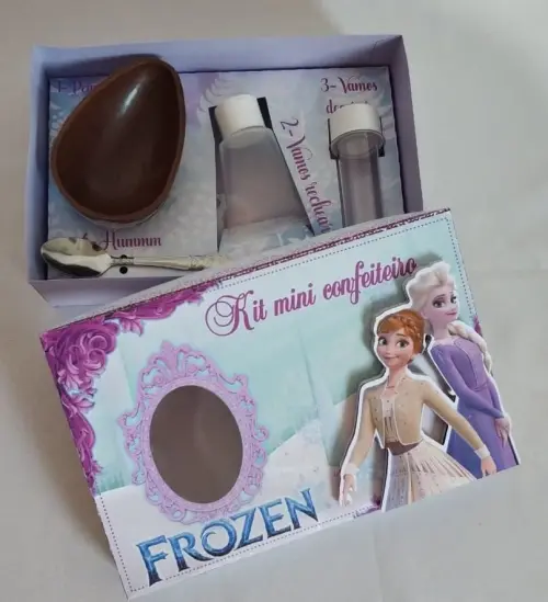 Arquivo de Corte Caixa Mini Confeiteiro Frozen 07 - STUDIO/PDF