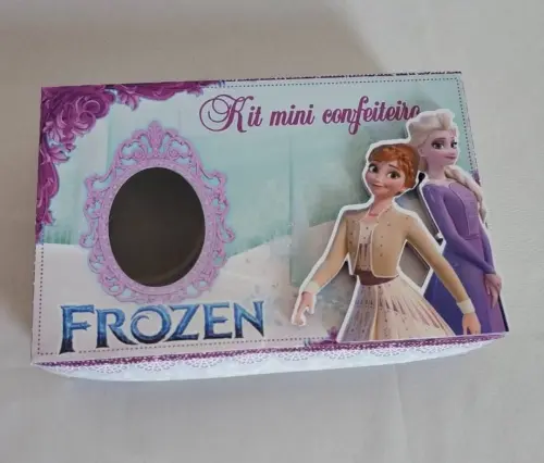 Arquivo de Corte Caixa Mini Confeiteiro Frozen 07 - STUDIO/PDF