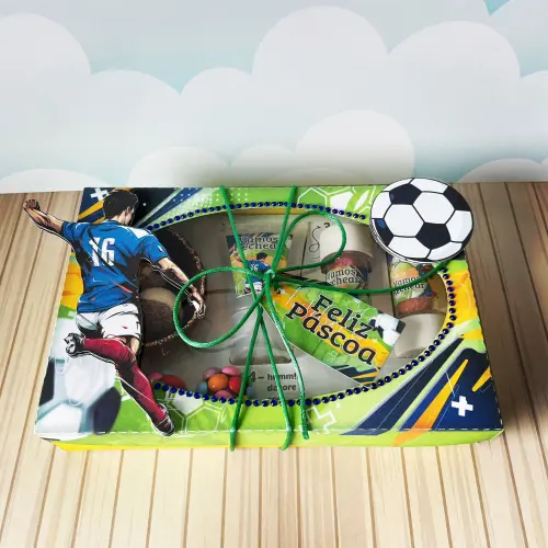 Arquivo de Corte Caixa Mini Confeiteiro Futebol 01 - STUDIO/PDF/P