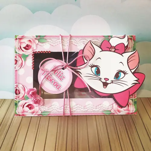 Arquivo de Corte Caixa Mini Confeiteiro Gatinha Marie 01 - STUDIO