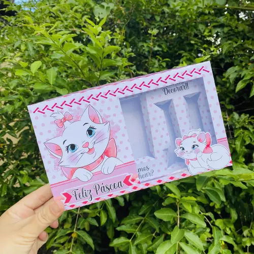 Arquivo de Corte Caixa Mini Confeiteiro Gatinha Marie 03 - STUDIO/PDF