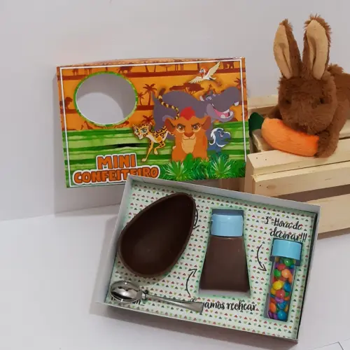 Arquivo de Corte Caixa Mini Confeiteiro Guarda do Leão 01 - STUDIO/PDF