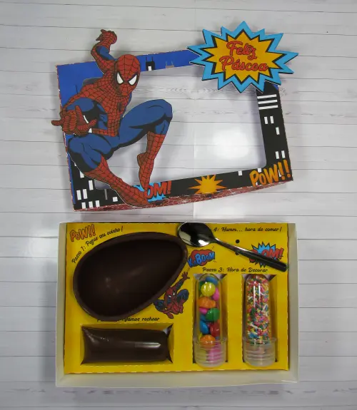 Arquivo de Corte Caixa Mini Confeiteiro Homem Aranha 04 - STUDIO/PDF