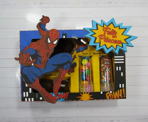Arquivo de Corte Caixa Mini Confeiteiro Homem Aranha 04 - STUDIO/