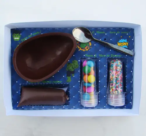 Arquivo de Corte Caixa Mini Confeiteiro HULK 01 - STUDIO/PDF