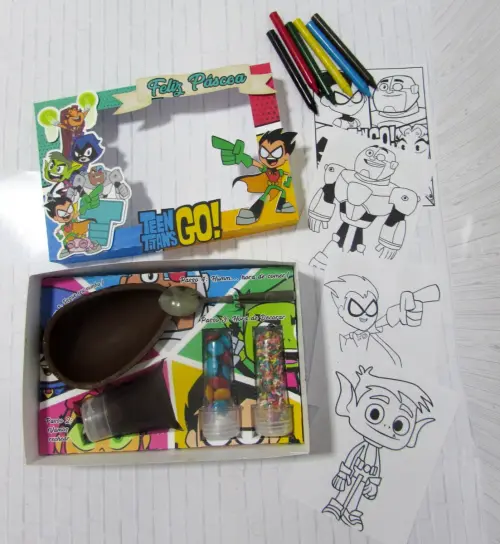 Arquivo de Corte Caixa Mini Confeiteiro Jovens Titãs 03 - STUDIO/PDF