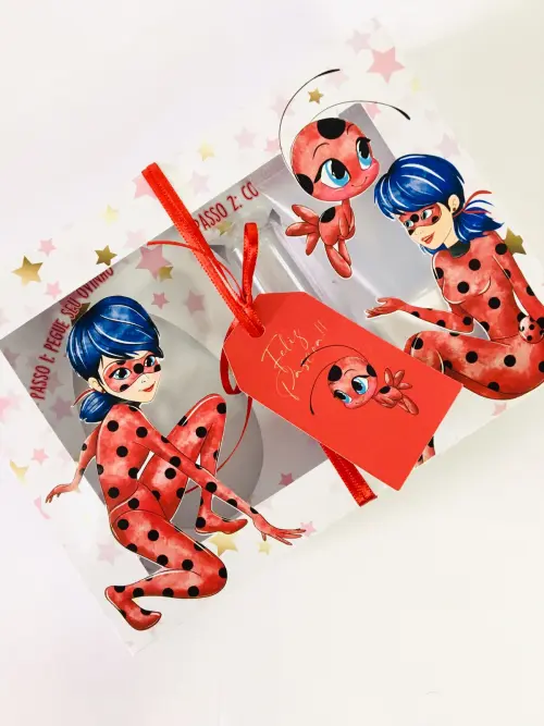 Arquivo de Corte Caixa Mini Confeiteiro Ladybug 08 - STUDIO/PDF