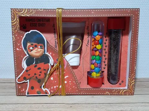 Arquivo de Corte Caixa Mini Confeiteiro Ladybug 07 - STUDIO/PDF