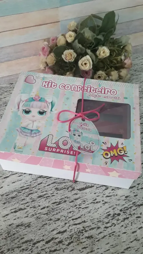 Arquivo de Corte Caixa Mini Confeiteiro LOL Unicórnio - STUDIO/PDF