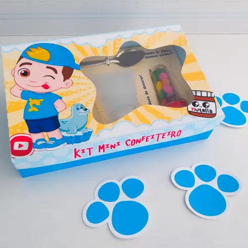 Arquivo de Corte Caixa Mini Confeiteiro Luccas Neto 08 - STUDIO/P