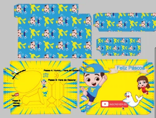 Arquivo de Corte Caixa Mini Confeiteiro Luccas Neto 09 - STUDIO/PDF