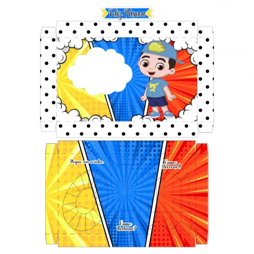Arquivo de Corte Caixa Mini Confeiteiro Luccas Neto 15 - STUDIO/PDF