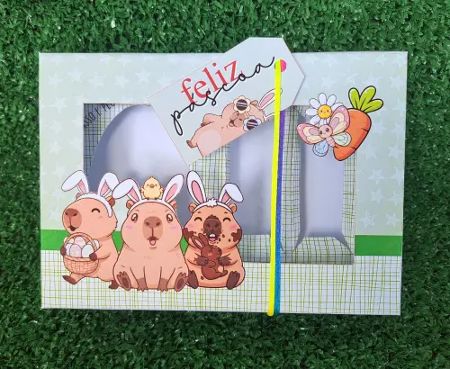 Arquivo de Corte Caixa Mini Confeiteiro Capivara 04 - STUDIO/PDF