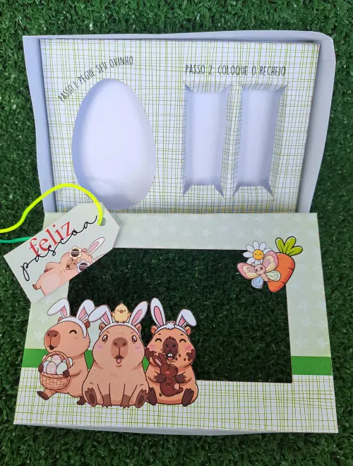 Arquivo de Corte Caixa Mini Confeiteiro Capivara 04 - STUDIO/PDF