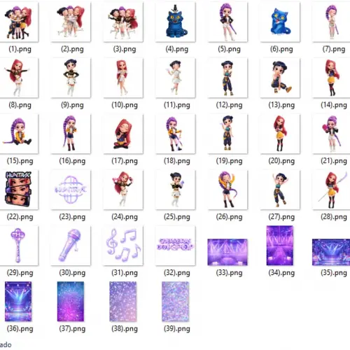 Kit Digital Png Guerreiras do K-Pop 09