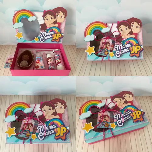 Arquivo de Corte Caixa Mini Confeiteiro Maria Clara e JP 05 - STUDIO/PDF/PNG