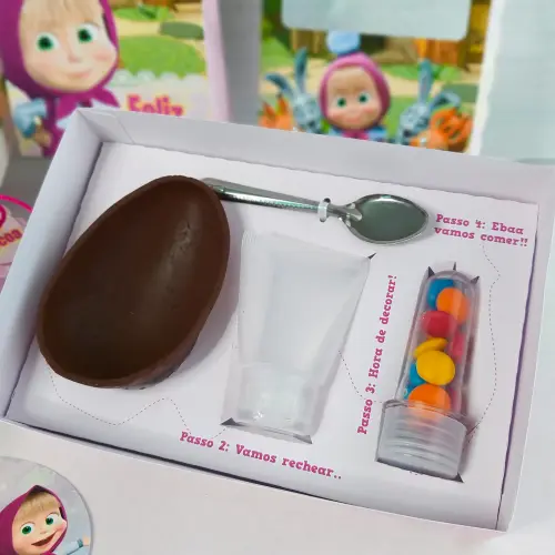 Arquivo de Corte Caixa Mini Confeiteiro Masha e o Urso 06 - STUDI
