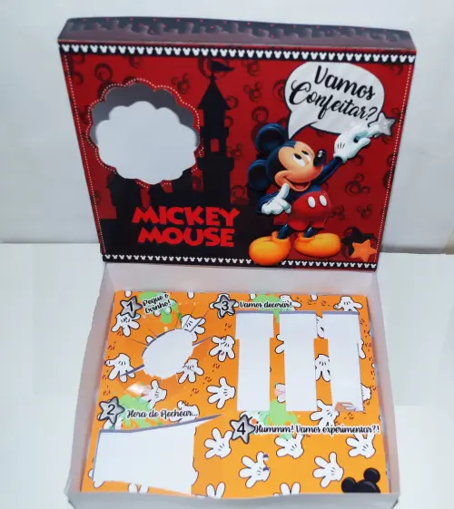 Arquivo de Corte Caixa Mini Confeiteiro Mickey 02 - STUDIO/PDF