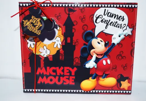 Arquivo de Corte Caixa Mini Confeiteiro Mickey 02 - STUDIO/PDF