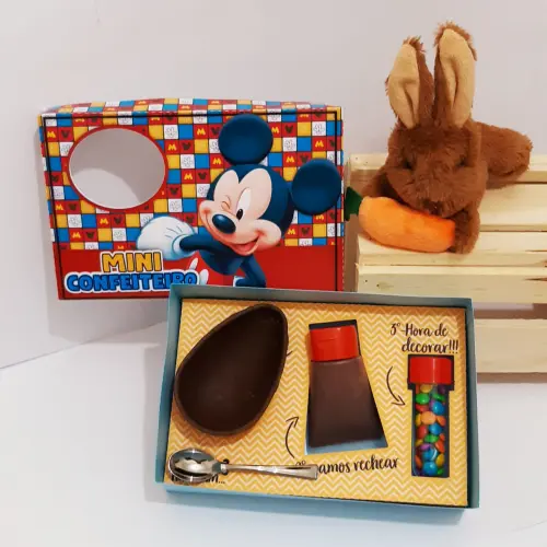 Arquivo de Corte Caixa Mini Confeiteiro Mickey 03 - STUDIO/PDF