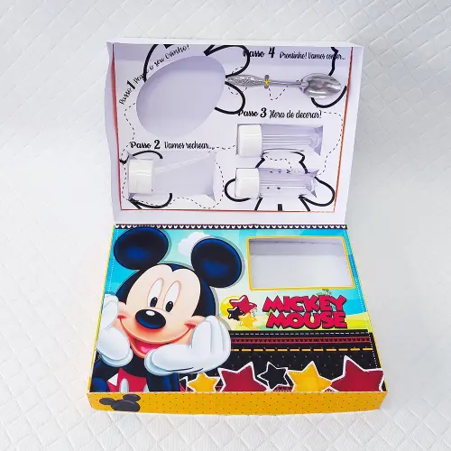 Arquivo de Corte Caixa Mini Confeiteiro Mickey 08 - STUDIO/PDF