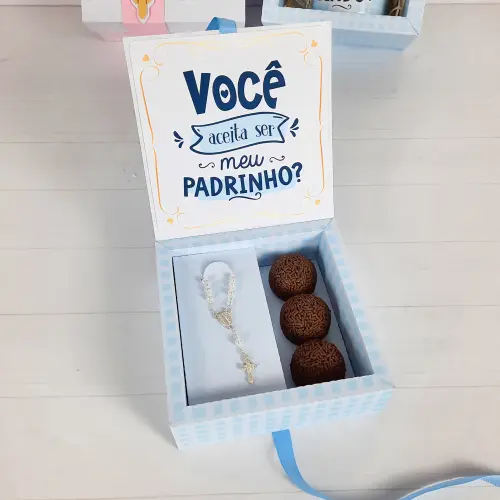 Arquivo de Corte KIT Convite Batizado Padrinho e Madrinha - STUDI