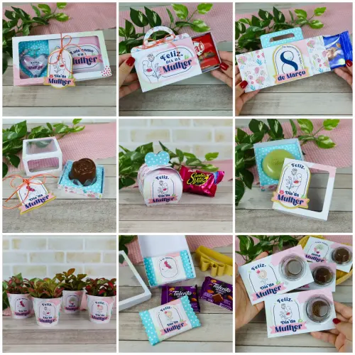 Arquivo de Corte KIT Dia da Mulher 18 - PDF/DXF/SVG