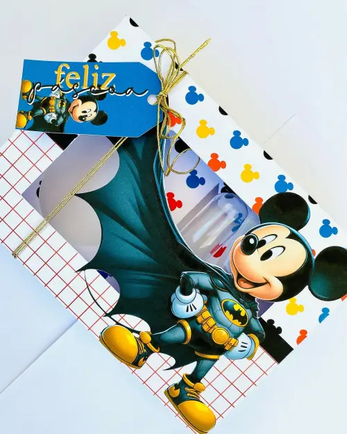 Arquivo de Corte Caixa Mini Confeiteiro Mickey Herói - STUDIO/PDF