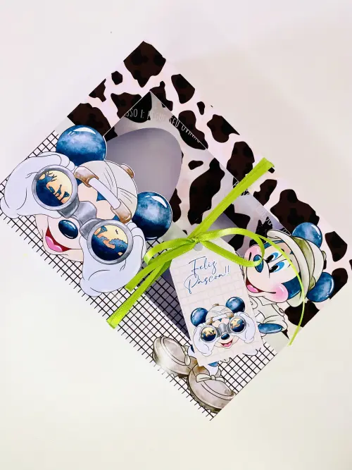 Arquivo de Corte Caixa Mini Confeiteiro Mickey Safari - STUDIO/PDF