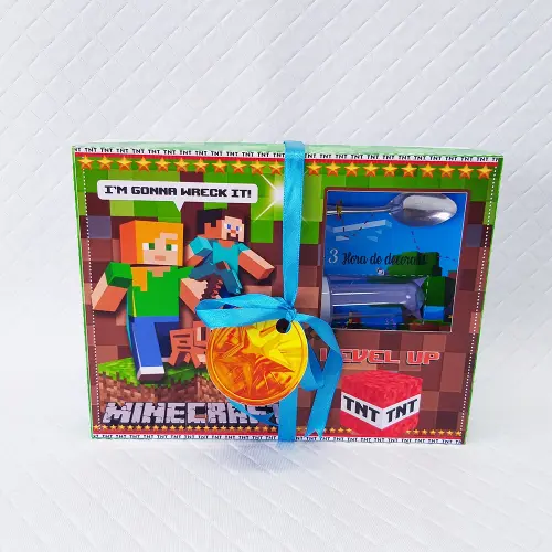 Arquivo de Corte Caixa Mini Confeiteiro Minecraft 04 - STUDIO/PDF