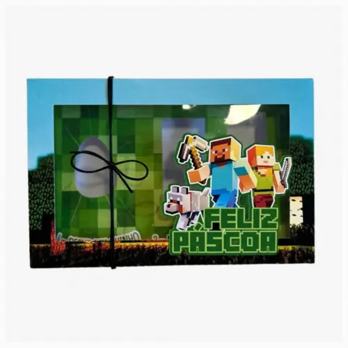 Arquivo de Corte Caixa Mini Confeiteiro Minecraft 09 - STUDIO/PNG