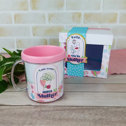 Arquivo de Corte Caixa Caneca Dia da Mulher - STUDIO/PDF