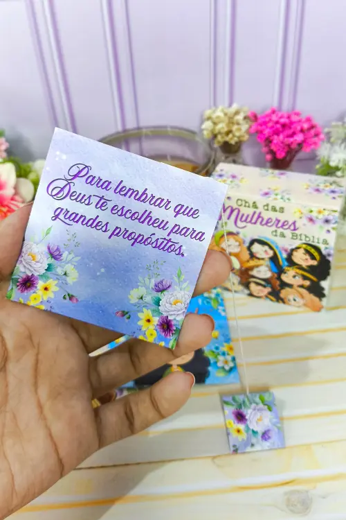 Arquivo de Corte Caixa Chá Dia da Mulher - DXF/PNG