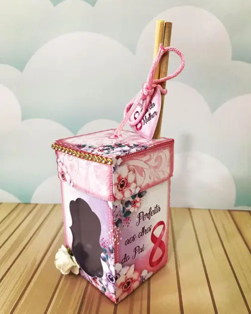 Arquivo de Corte Caixa Difusor 01 Dia da Mulher - STUDIO/PDF