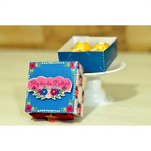 Arquivo de Corte Caixa 4 Doces 03 Dia da Mulher - STUDIO/PDF