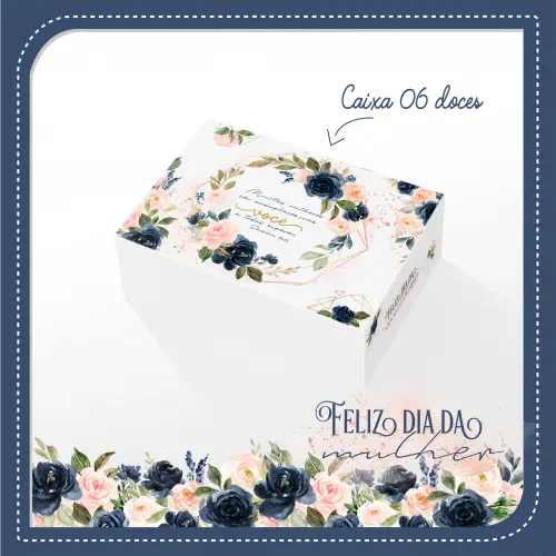 Arquivo de Corte Caixa 6 Doces 05 Dia da Mulher - STUDIO/PDF