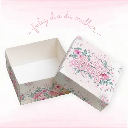 Arquivo de Corte Kit Caixa 4 Doces Dia da Mulher - STUDIO/PDF