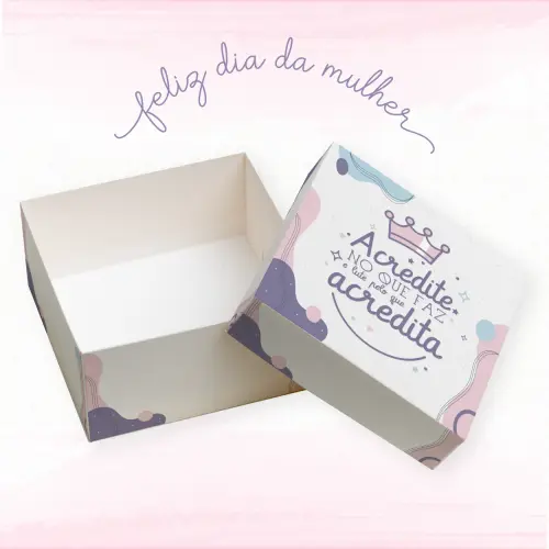 Arquivo de Corte Kit Caixa 4 Doces Dia da Mulher - STUDIO/PDF
