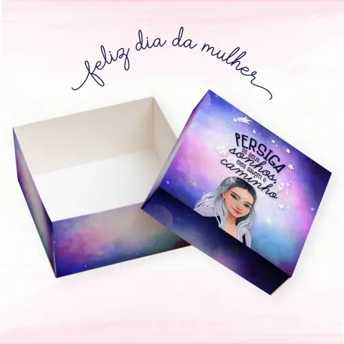 Arquivo de Corte Kit Caixa 4 Doces Dia da Mulher - STUDIO/PDF
