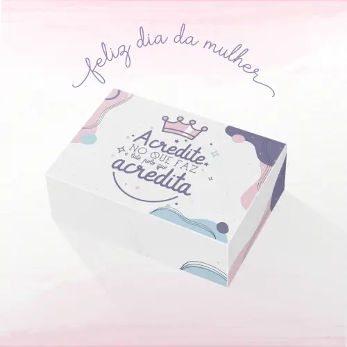 Arquivo de Corte Kit Caixa 6 Doces 02 Dia da Mulher - STUDIO/PDF