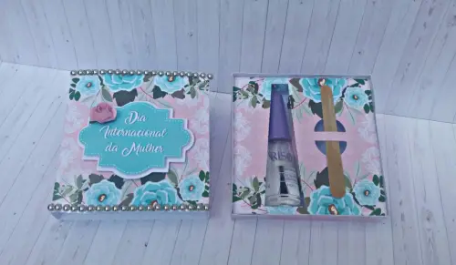 Arquivo de Corte Caixa Esmalte e Lixa 05 Dia da Mulher - STUDIO/PDF